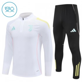 Kinder Juventus Training Sweatshirts Viertelreißverschluss 2025-26 Weiße
